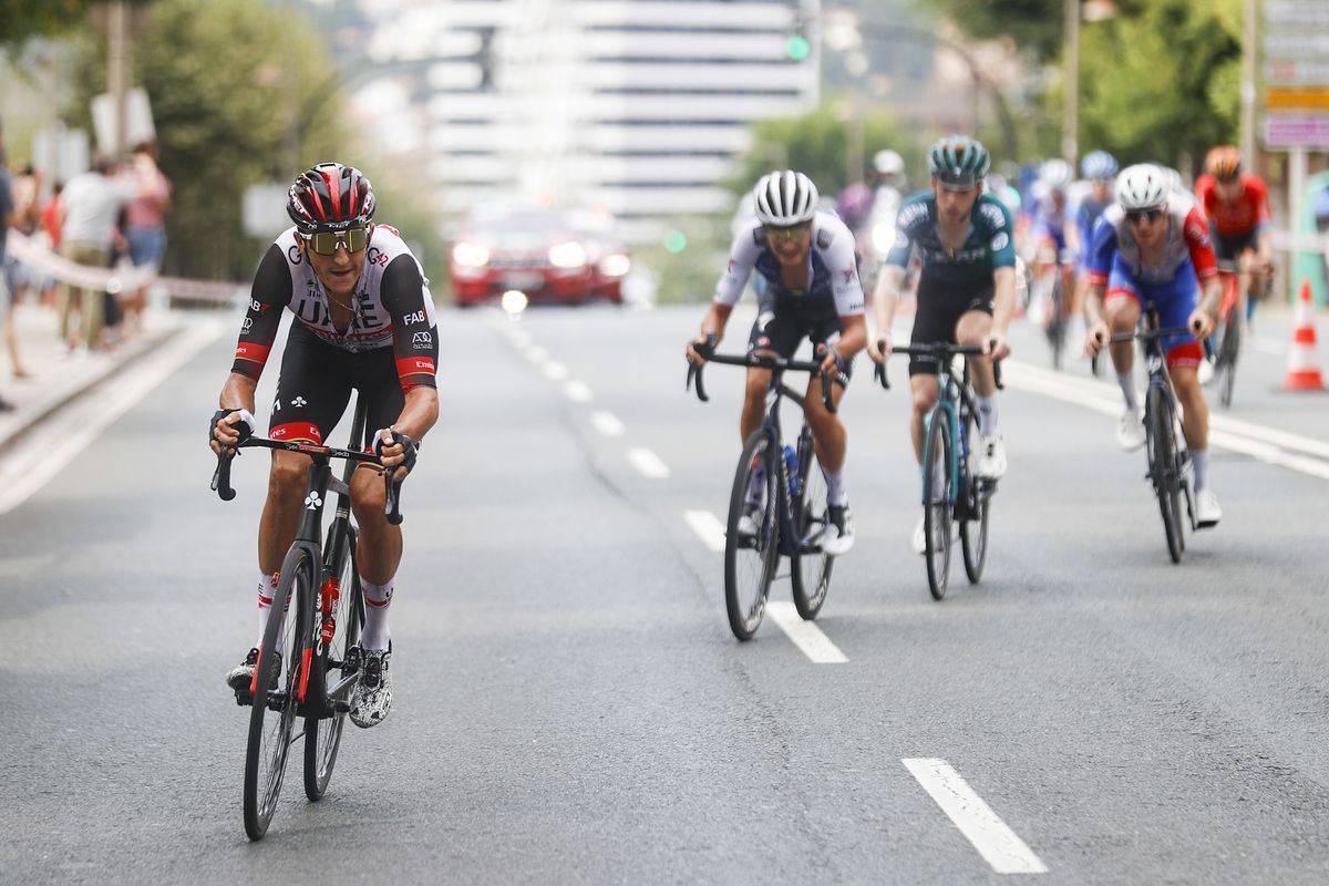 Vuelta Espana 2022 - 77th edition - 5th stage - Irun - Bilbao 187,2 km - 24/08/2022 - Marc Soler (ESP - UAE Team Emirates) - photo Luis Angel Gomez/SprintCyclingAgency&Acirc;&copy;2022