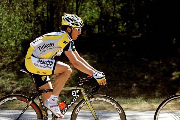 Hamilton rode for the Russian Tinkoff team for a while