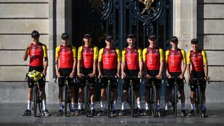 Team Cofidis at the start of the Tour de France 