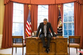 Barack Obama in the White House by Pete Souza