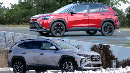 Hyundai Tucson Hybrid vs Toyota Corolla Cross Hybrid.