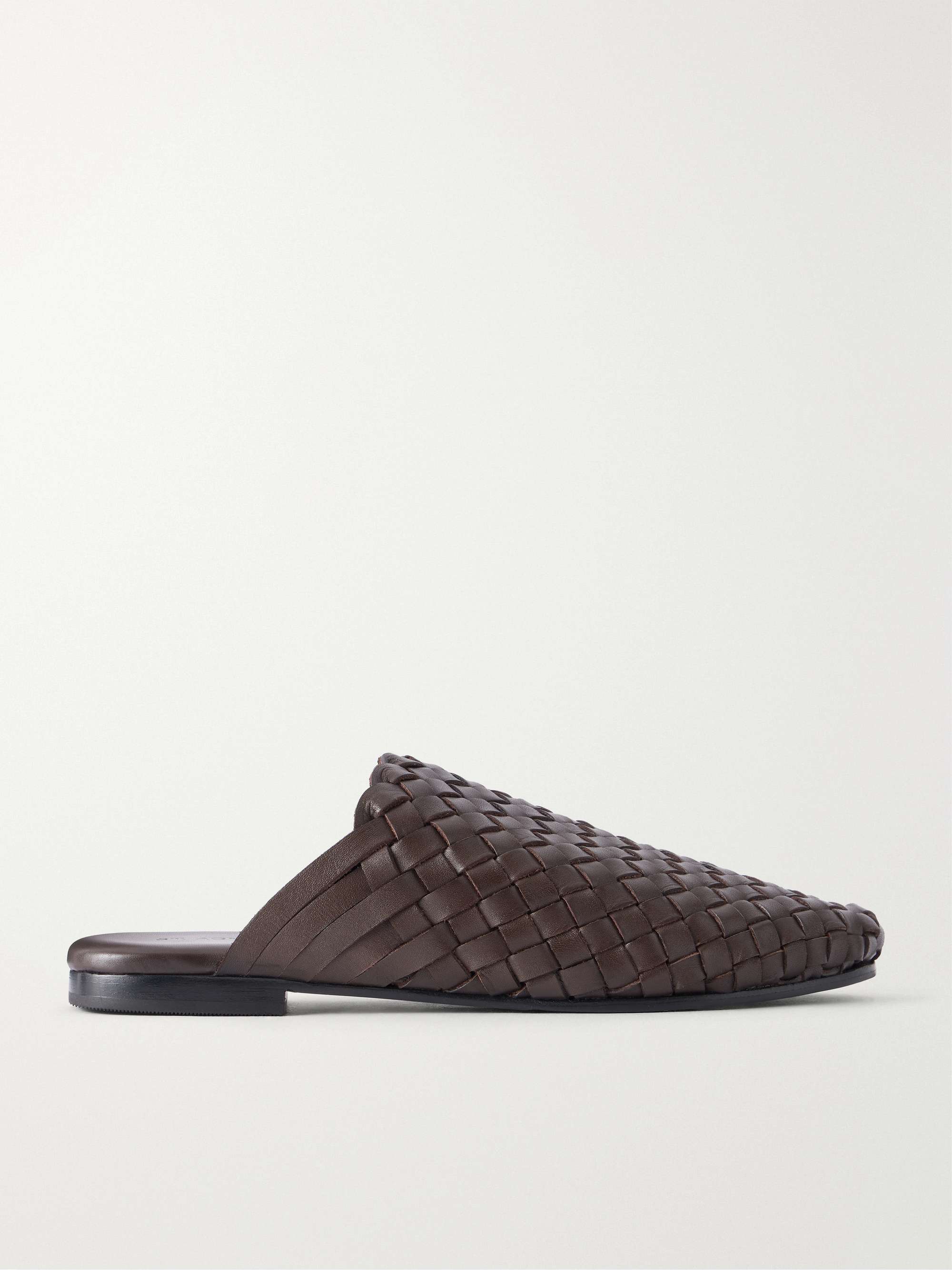 Bunto Woven Leather Slip-Ons
