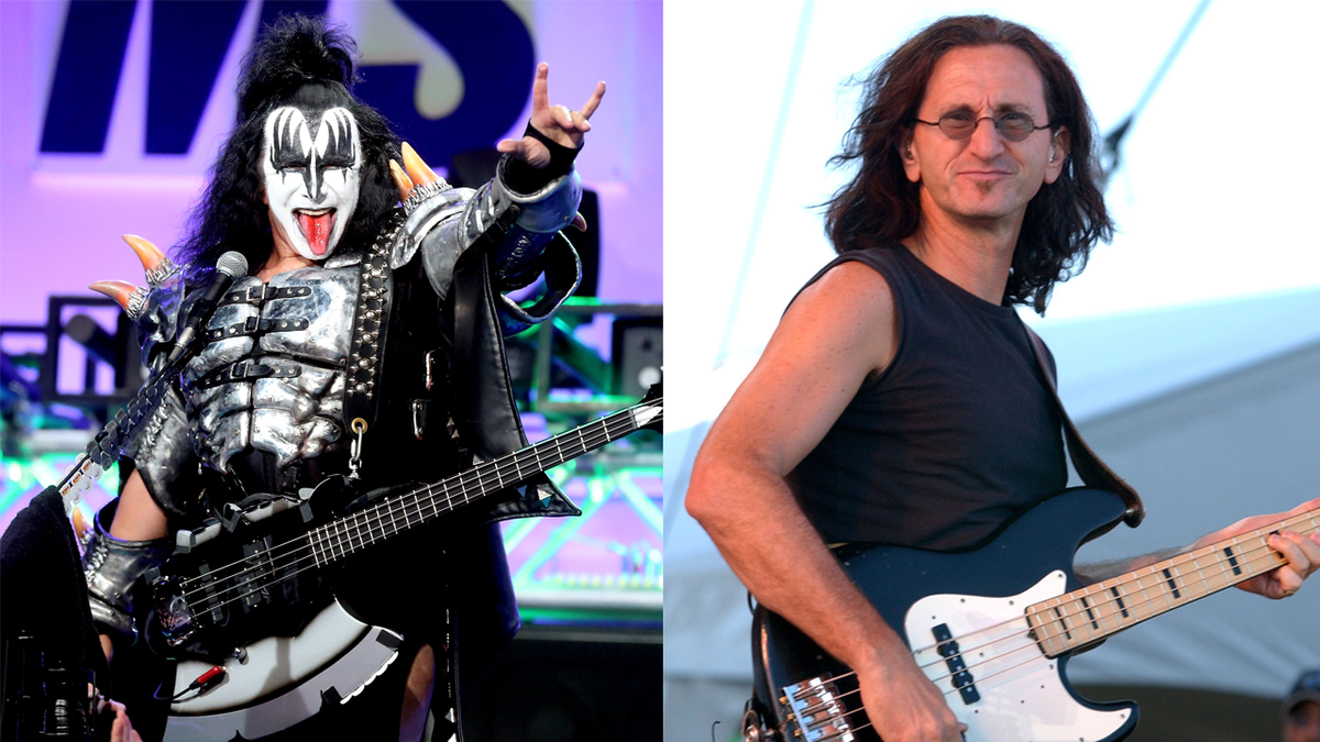 Geddy Lee and Gene Simmons