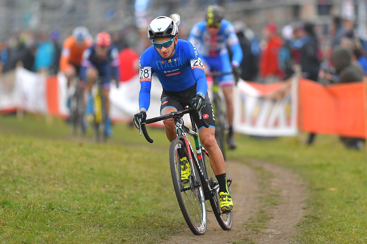 Gioele Bertolini at the European Cyclo-cross Championships