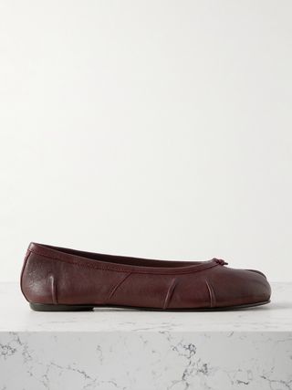 Tabi Split-Toe Leather Ballet Flats