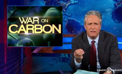 Jon Stewart defends global warming