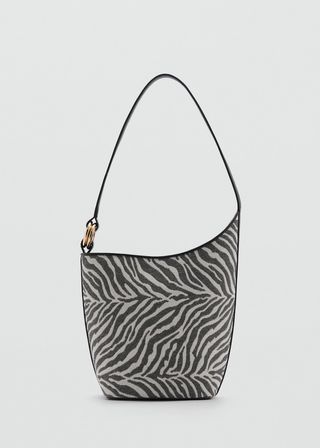 MANGO, Large Zebra-Print Bucket Bag - Women | Mango Usa