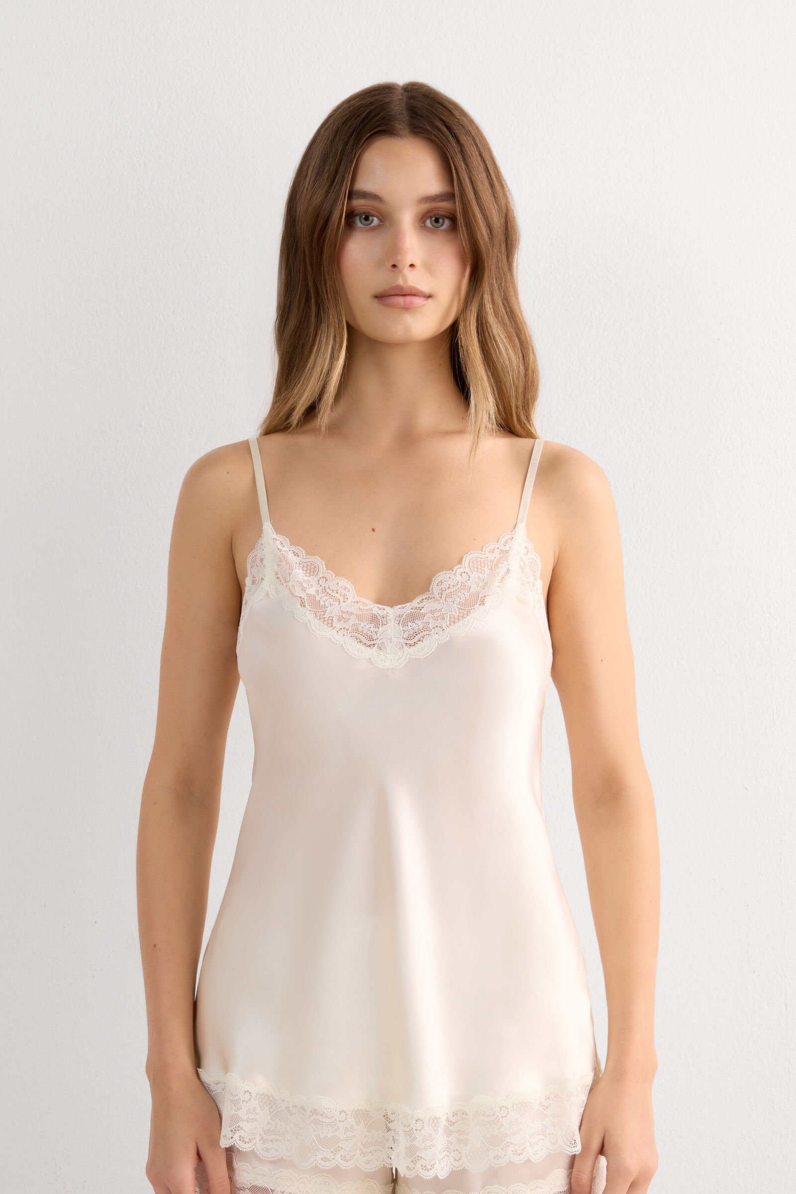Lace and Silk Top