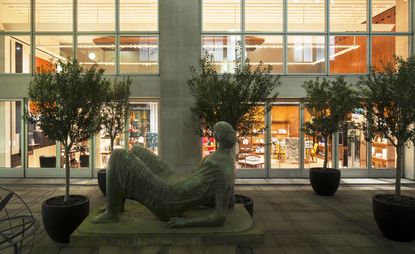 Henry Moore's 'Draped Reclining Figure' sculpture