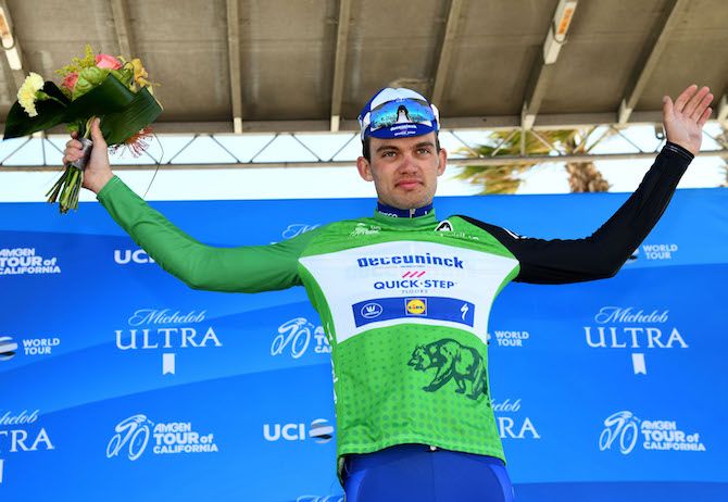 Deceuninck-QuickStep's Kasper Asgreen retook the lead in the points competition