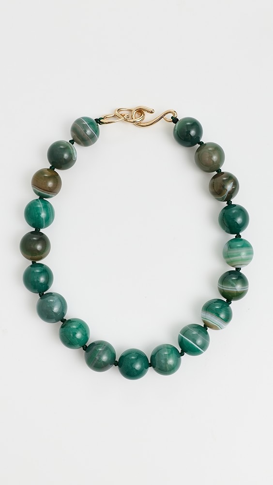 Madewell Oversized Stone Bead Choker Necklace