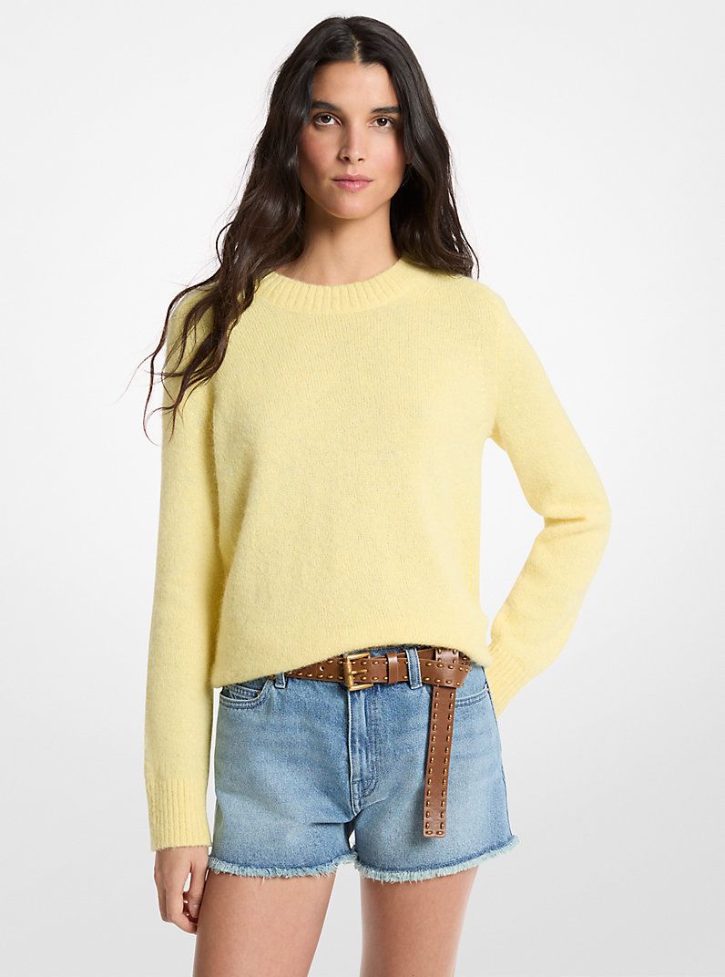 Nylon and Alpaca Blend Sweater