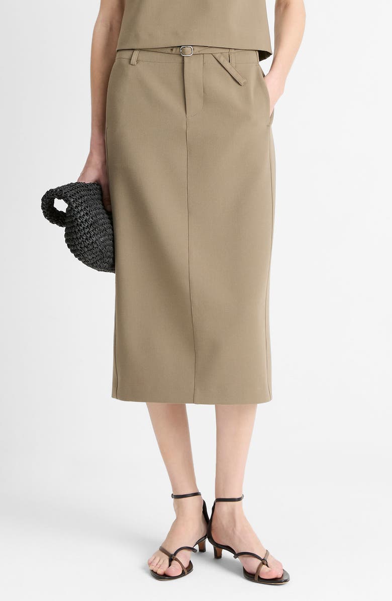 Belted Pencil Skirt