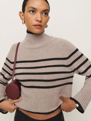 Brooke Cashmere Cropped Turtleneck