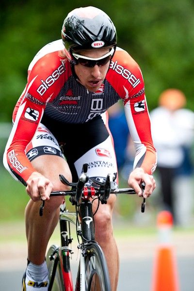 Tom Zirbel (Bissell) was the man of the day with the fastest time of 12:36.