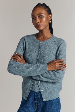 Sadie Pointelle Knit Cardigan