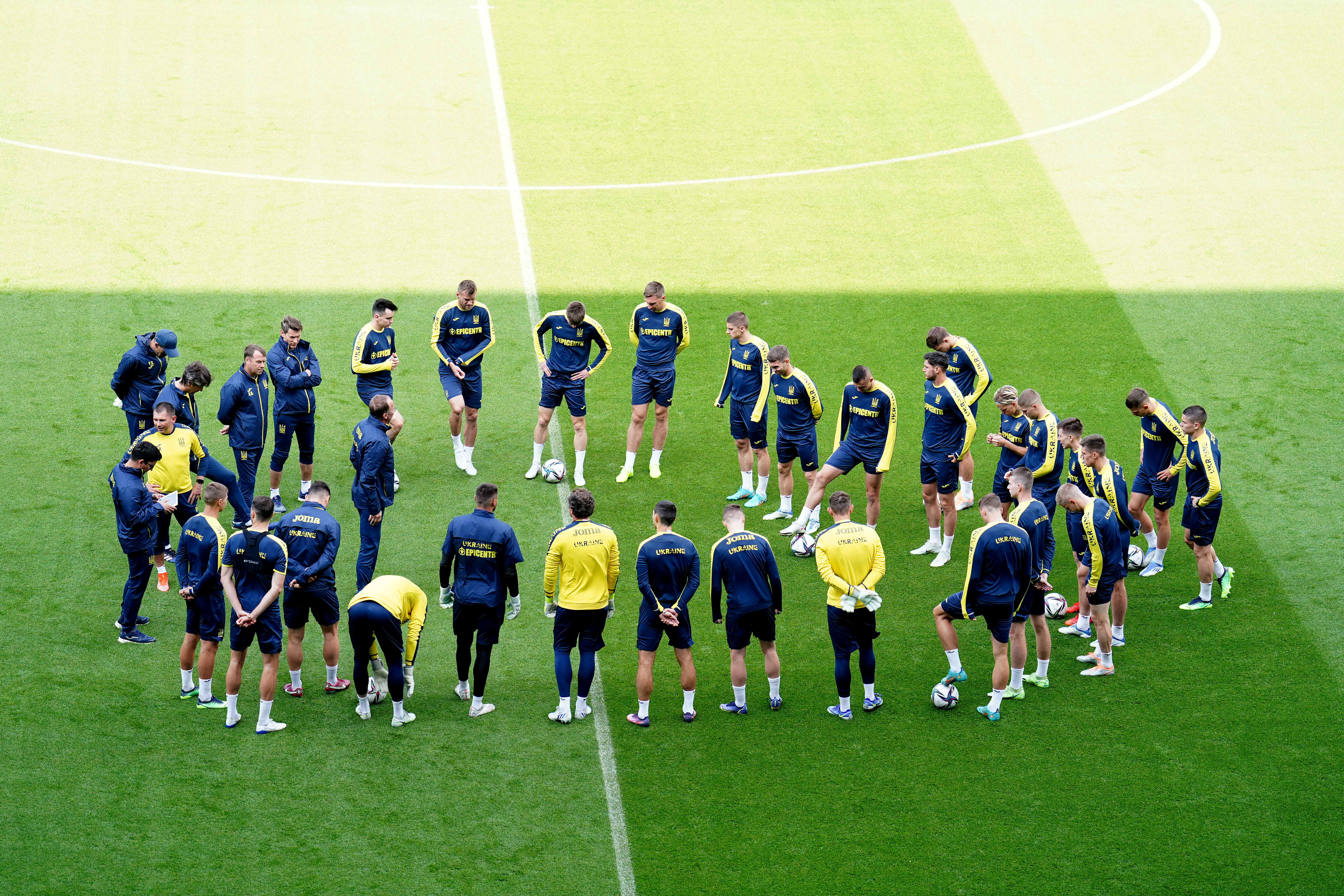Ukraine Training Session and Press Conference – Cardiff City Stadium – Saturday 4th June