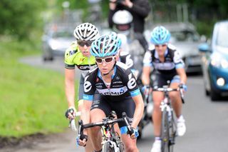 Emma Pooley heads break, British road race national championships 2011