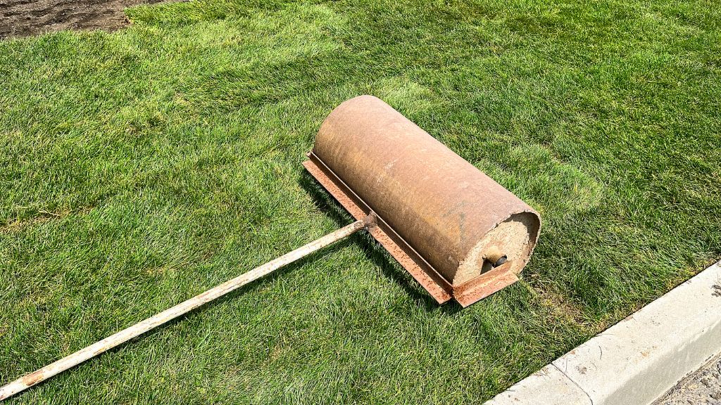 A lawn roller