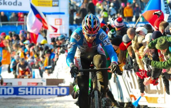 Zdenek Stybar (Czech Republic) riding away from his rivals