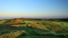 The Postage Stamp 8th green at Royal Troon