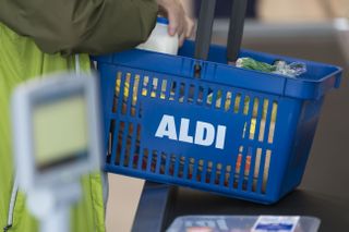 Aldi shopping basket for new bargain hour