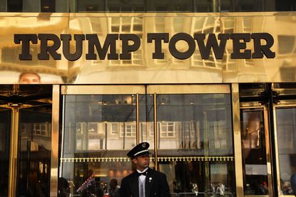 The front of Trump Tower in Manhattan.