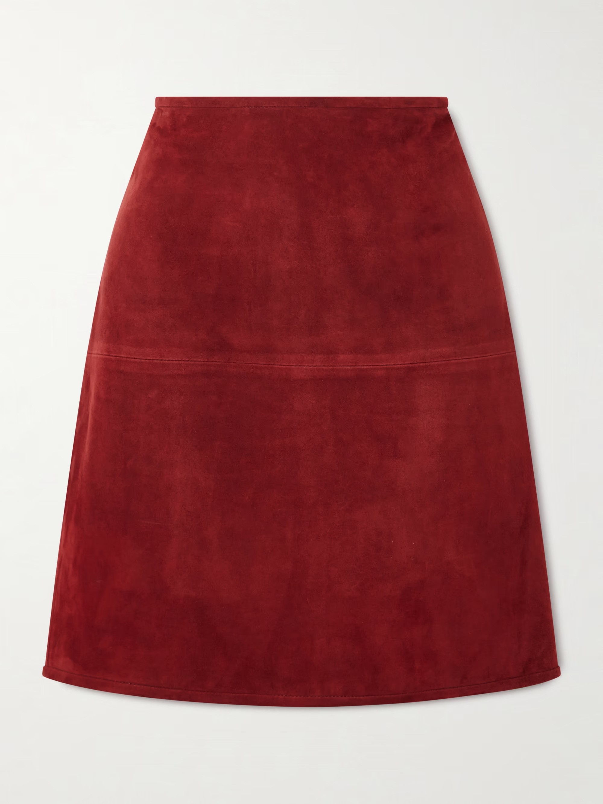 Loulou de Saison, Engel Paneled Suede Midi Skirt