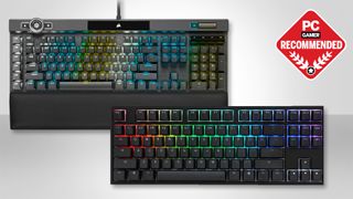 A selection of the best mechanical keyboards on a grey background