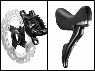 The big news is that Shimano has now expanded hydraulic disc technology to work with a mechanical drivetrain rather than the Di2-only previous components. This has been achieved by the company introducing the ST-RS685, a new dual-control lever that houses 11-speed shifting internals alongside the guts of Shimano's hydraulic brake. The 11-speed shifter can be paired with the drivetrain of Shimano’s Dura-Ace and Ultegra mechanical groups as well as this latest version of 105.