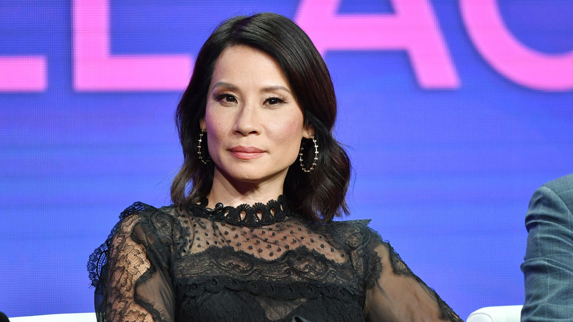 Lucy Liu attends the TVA Press Tour for 'Why Women Kill'