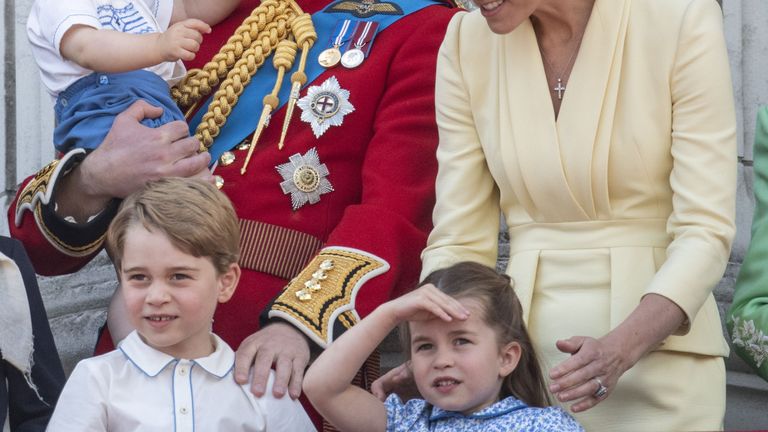 Kate Middleton and Prince William with their Children