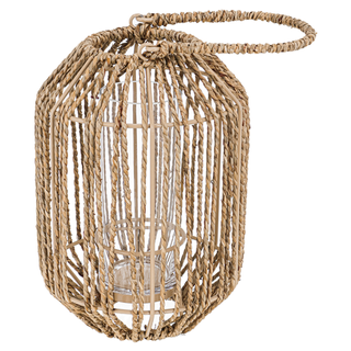 wooden lantern with handle