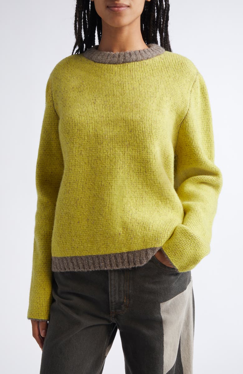 Gender Inclusive Colorblock Merino Wool Blend Sweater