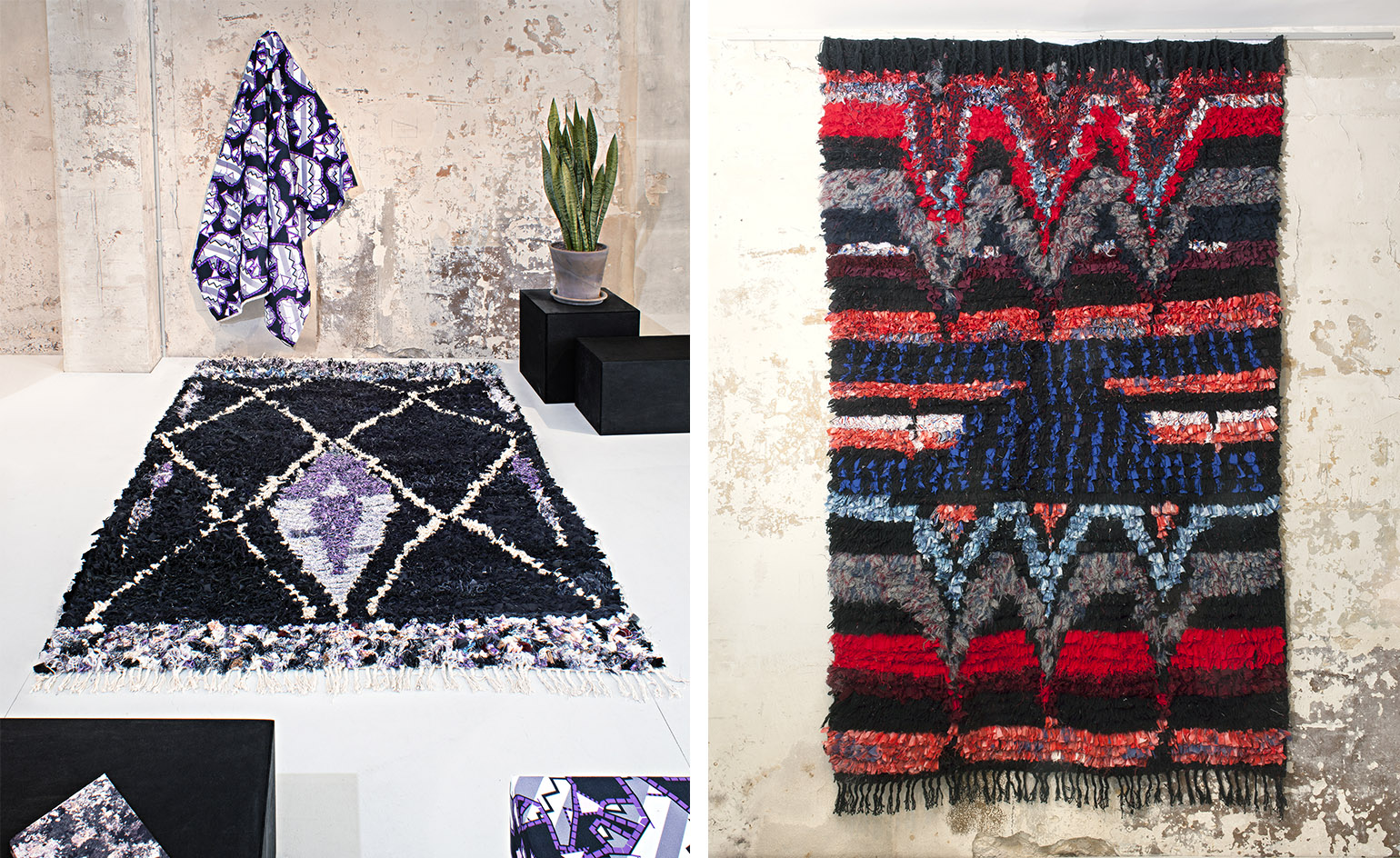 collection of Moroccan Berber rugs