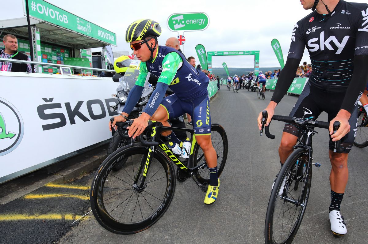 Stage 1 winner Caleb Ewan (Orica-Scott)