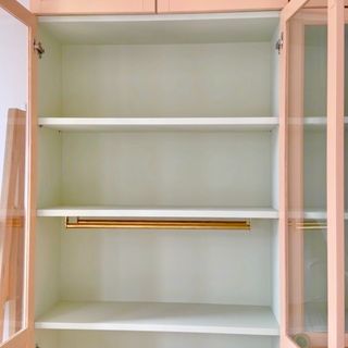 IKEA Billy bookcase painted inside during DIY transformation