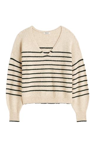 Madewell Wedged V-Neck Sweater (Was $92) 