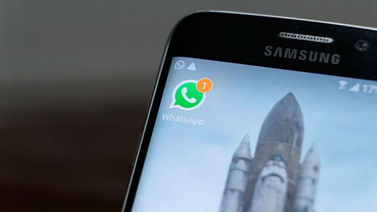 WhatsApp on Samsung Galaxy phone