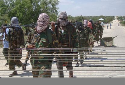 Al-Shabab recruits in Somalia.