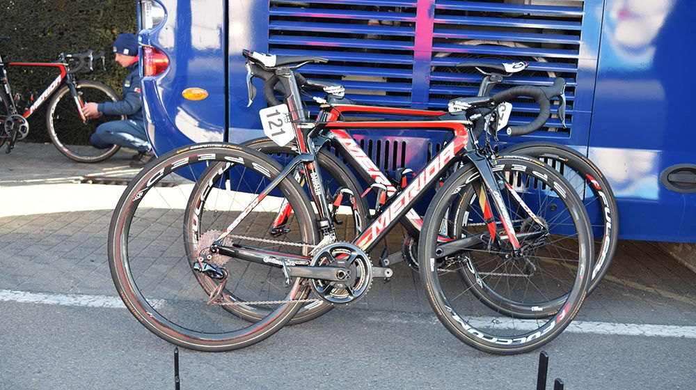 Sonny Colbrelli's (Bahrain-Merida) Merida Reacto
