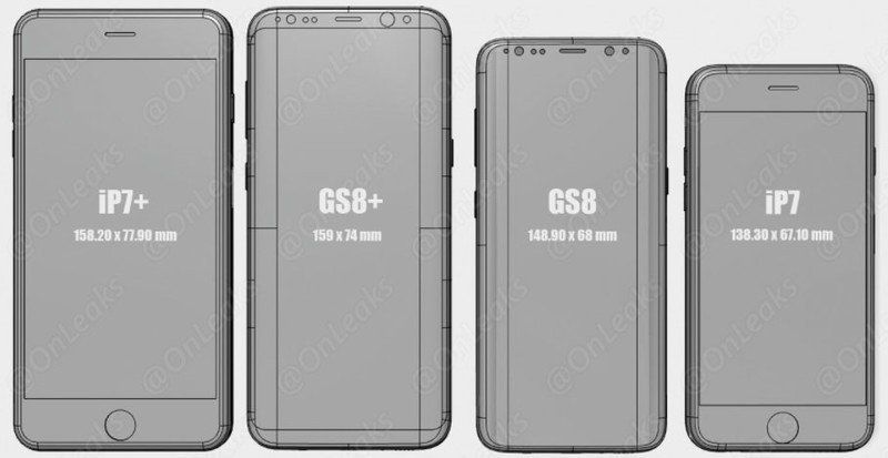 Galaxy S8 vs iPhone 7