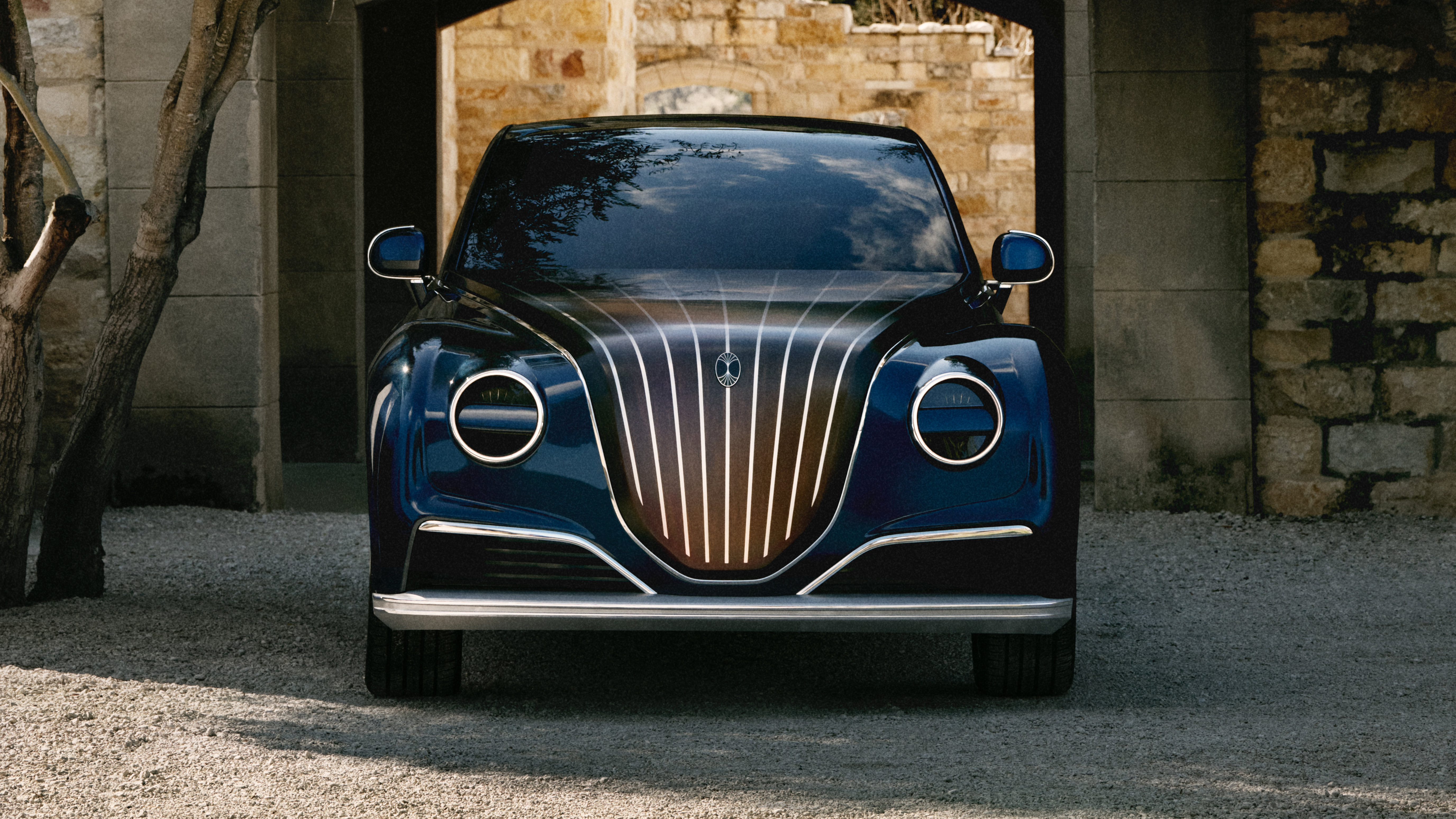 The exterior of the Dacora luxury vehicle