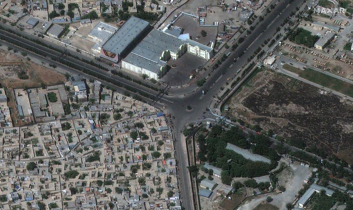On Aug. 27, 2021, the WorldView-1 satellite captured these views of U.S. evacuation efforts from Afghanistan's Hamid Karzai International Airport in Kabul just days ahead of an Aug. 31 deadline to complete the operation in the wake of the Taliban takeover of the country.
