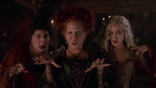 Bette Midler, Kathy Najimy, and Sarah Jessica Parker in Hocus Pocus