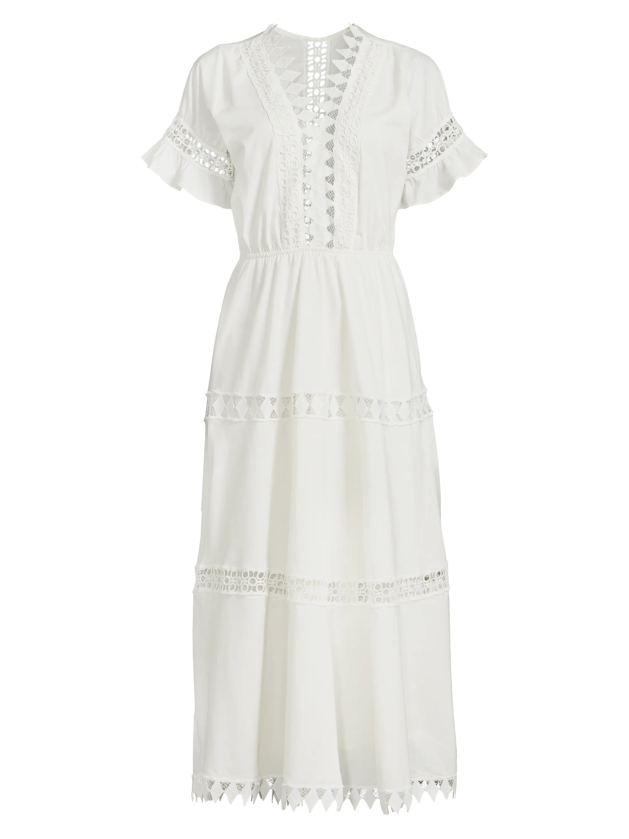 Ora Tiered Cotton Midi-Dress