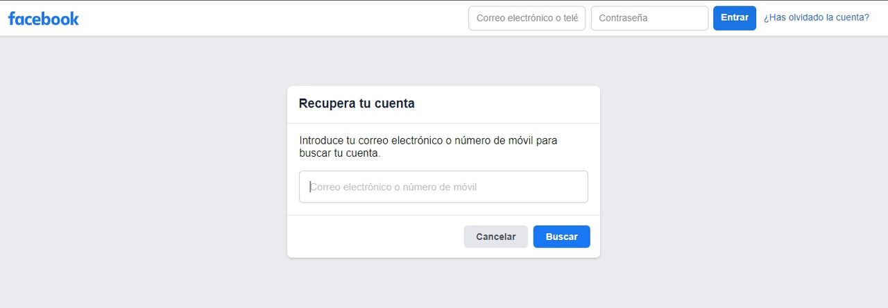 C&oacute;mo resetear tu contrase&ntilde;a de Facebook, paso 2