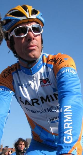 David Millar (Garmin-Transitions) was happy about the blue skies and sun