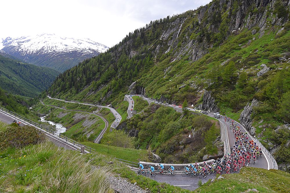 Scenery along the route of during stage 5 at the Tour de Suisse
