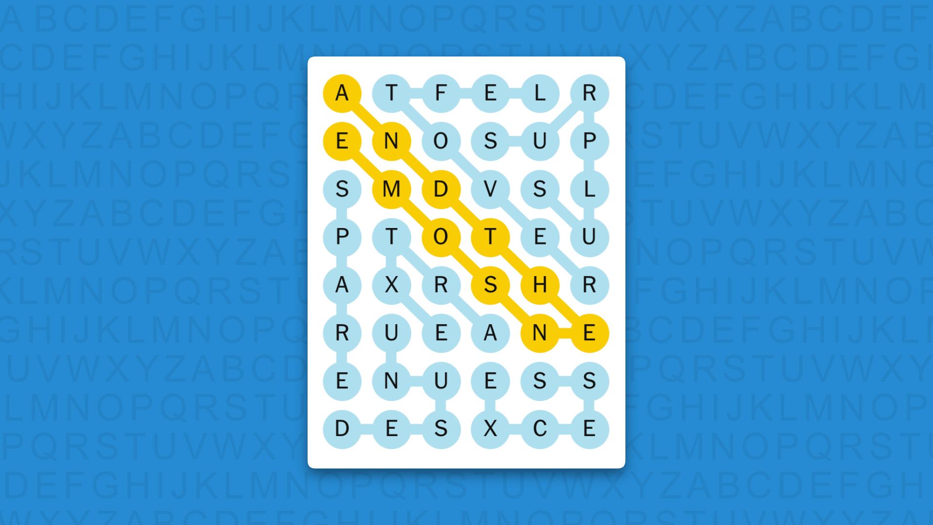 NYT Strands answers for game 873 on a blue background
